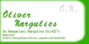 oliver margulies business card